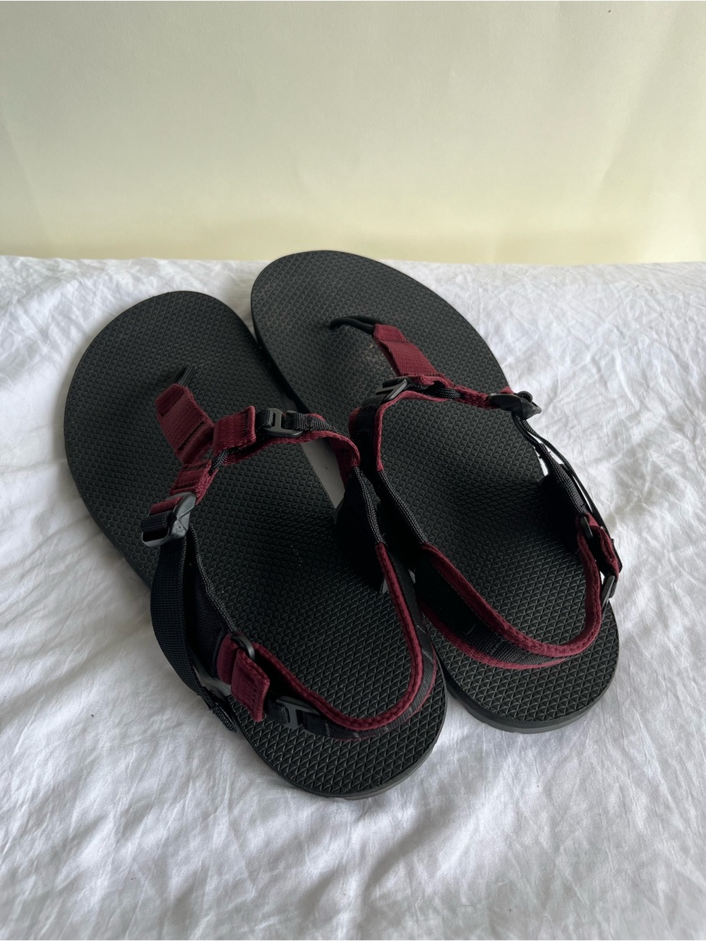 Bedrock Sandals Barefoot Minimalist Shoes Sz 11 Men’s 12 Women’s Maroon Burgundy - Picture 2 of 11